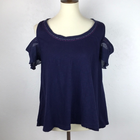 Anthropologie Akemi + Kin | Cold Shoulder Top - Picture 1 of 6